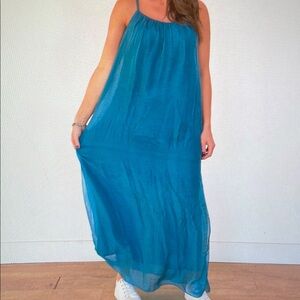 ROSEMARINE Royal Blue Maxi Dress Large NWOT